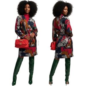 Vintage Multicolor Abstract Dress